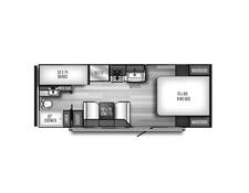 2019 Palomino SolAire Ultra Lite 211BH Travel Trailer at Beilstein Camper Sales STOCK# 051059 Floor plan Image