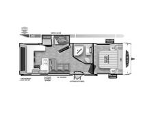 2024 Salem Cruise Lite 24VIEW Travel Trailer at Beilstein Camper Sales STOCK# 433373 Floor plan Image